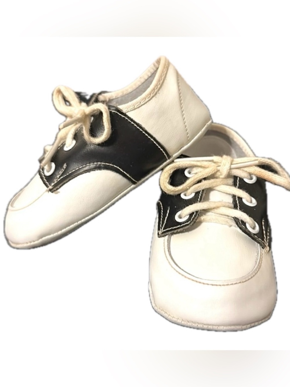 Vintage 1970's Soft Sole Baby Saddle Shoes